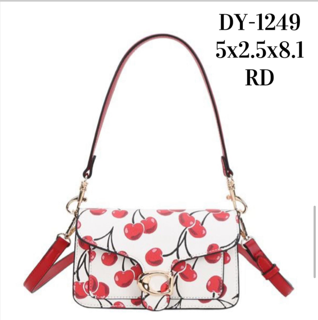 WHITE CHERRY SMALL CROSSBODY BAG 1149