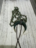 Green moon pendant