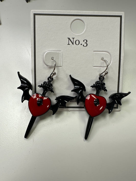 Sally bat earrings