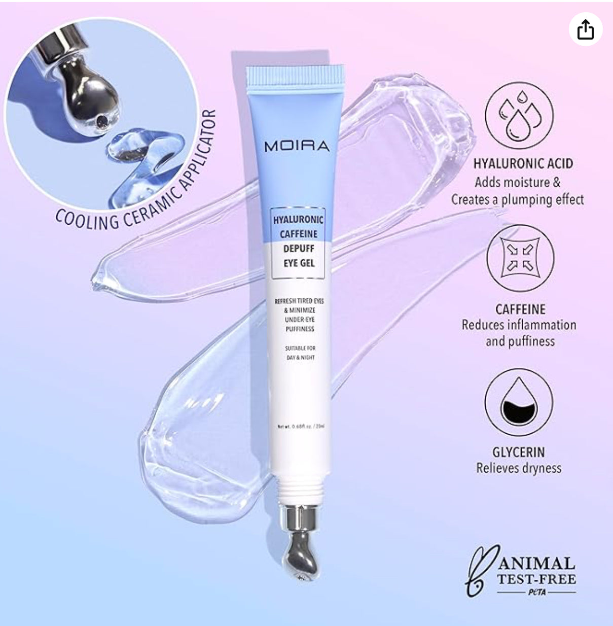 Hyaluronic Caffeine Depuff Eye Gel