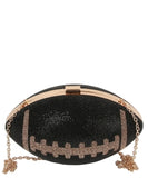 Rhinestone Bling Football Clutch