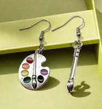 Art-Inspired Alloy Drop & Dangle Earrings -