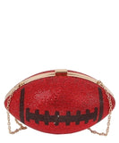 Rhinestone Bling Football Clutch