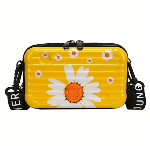 Daisies Mini Suitcase Crossbody