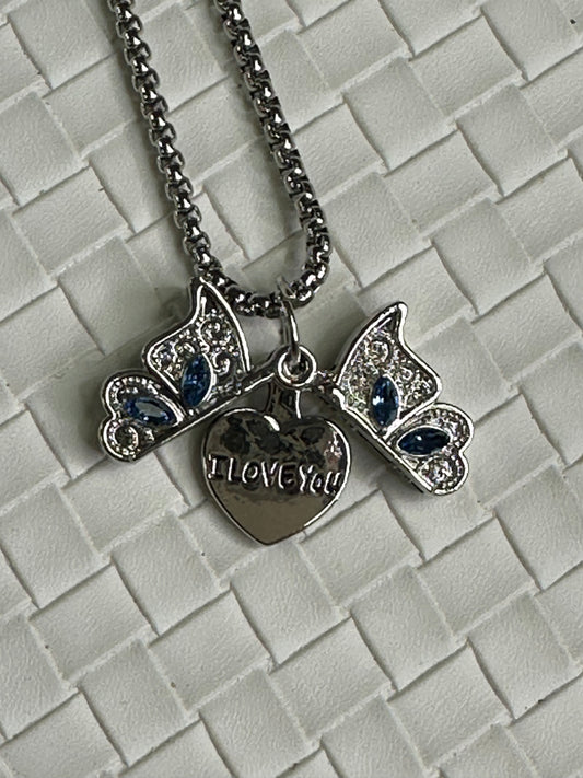 I love you Butterfly 🦋 Necklace