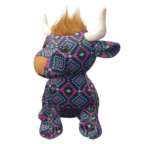 VIOLET AZTEC HIGHLAND PLUSH TOY- FARM PALS -LARGE