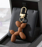 Matte Colors Kawaii Cartoon Balloon Dog Keychains