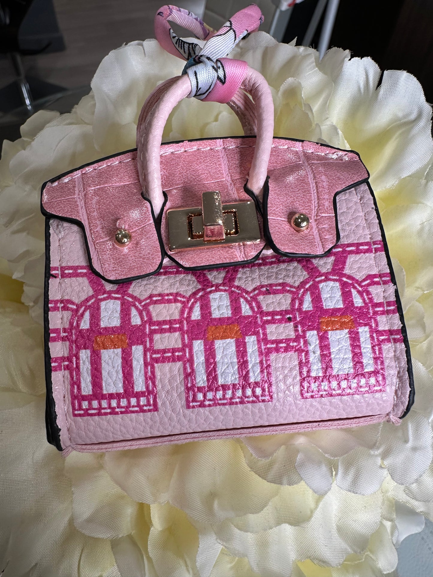 Cute Mini Bag Charm Pink