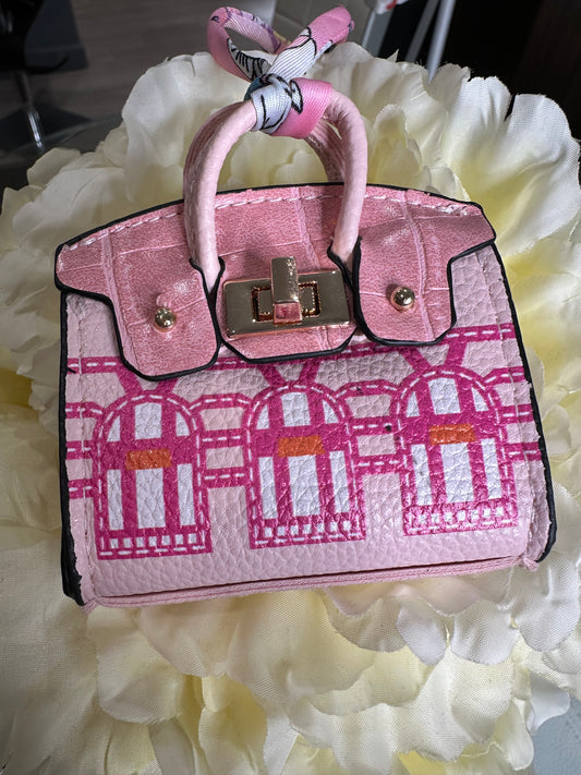 Cute Mini Bag Charm Pink