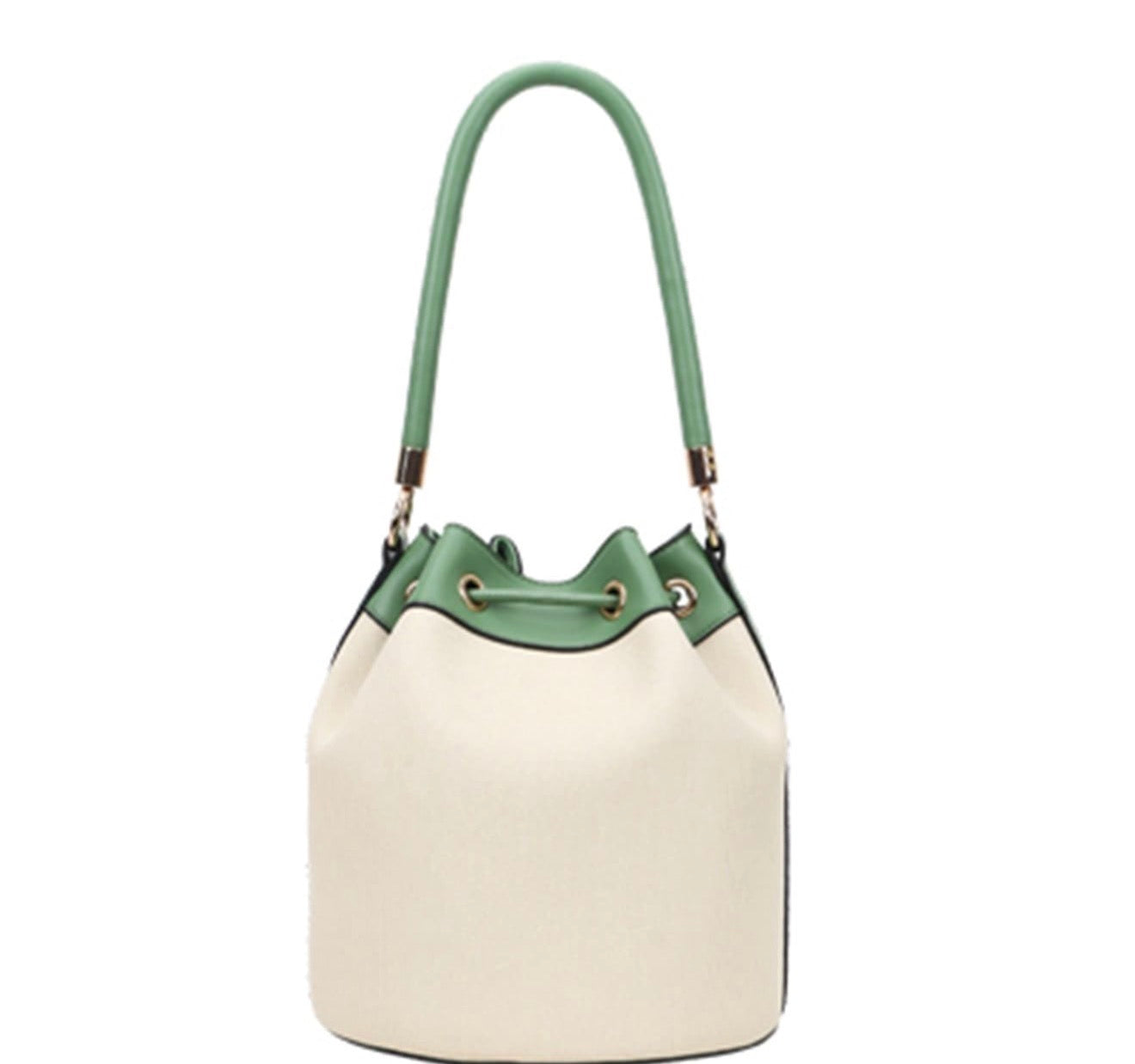 The Bucket Draw String Embroidery Hobo -Shoulder Bag with Wallet BL-9153W