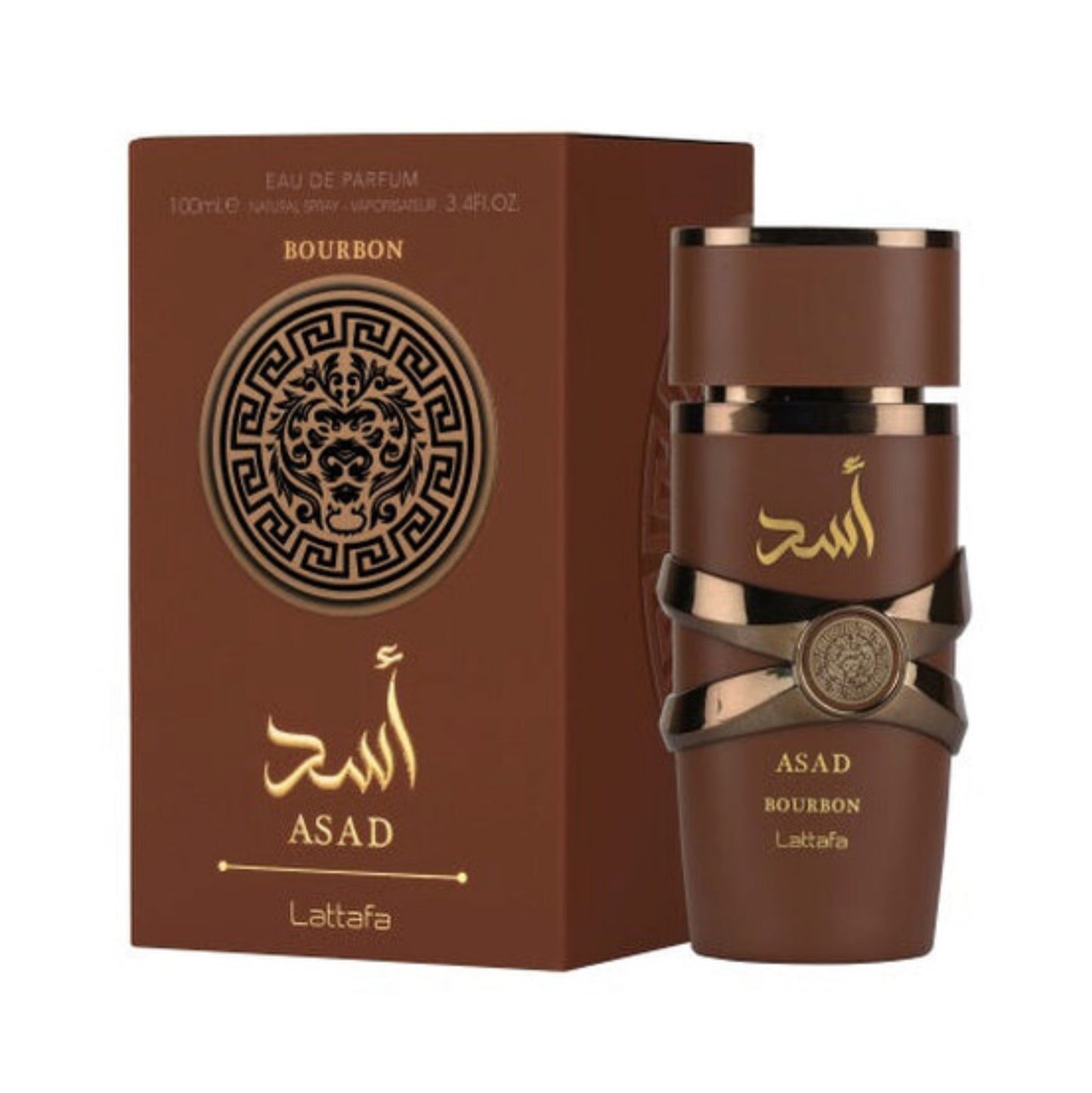 Lattafa Asad Bourbon Perfume EDP Spray 3.3 Oz