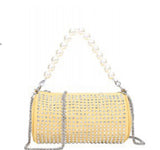 9037  Bling bag with exchangeable pearl handle