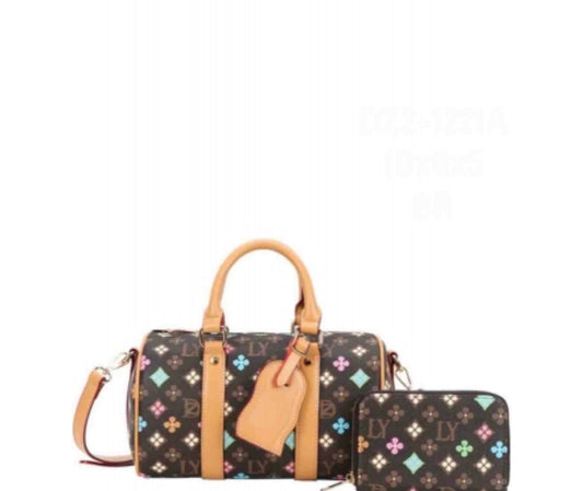 Stylish Print Design Boston With Wallet DZ2-1221A