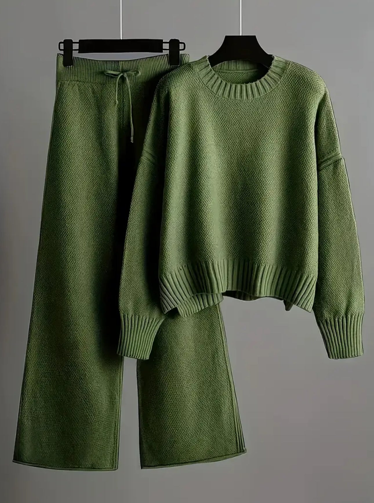 Forrest Green SweaterTwo-piece Set