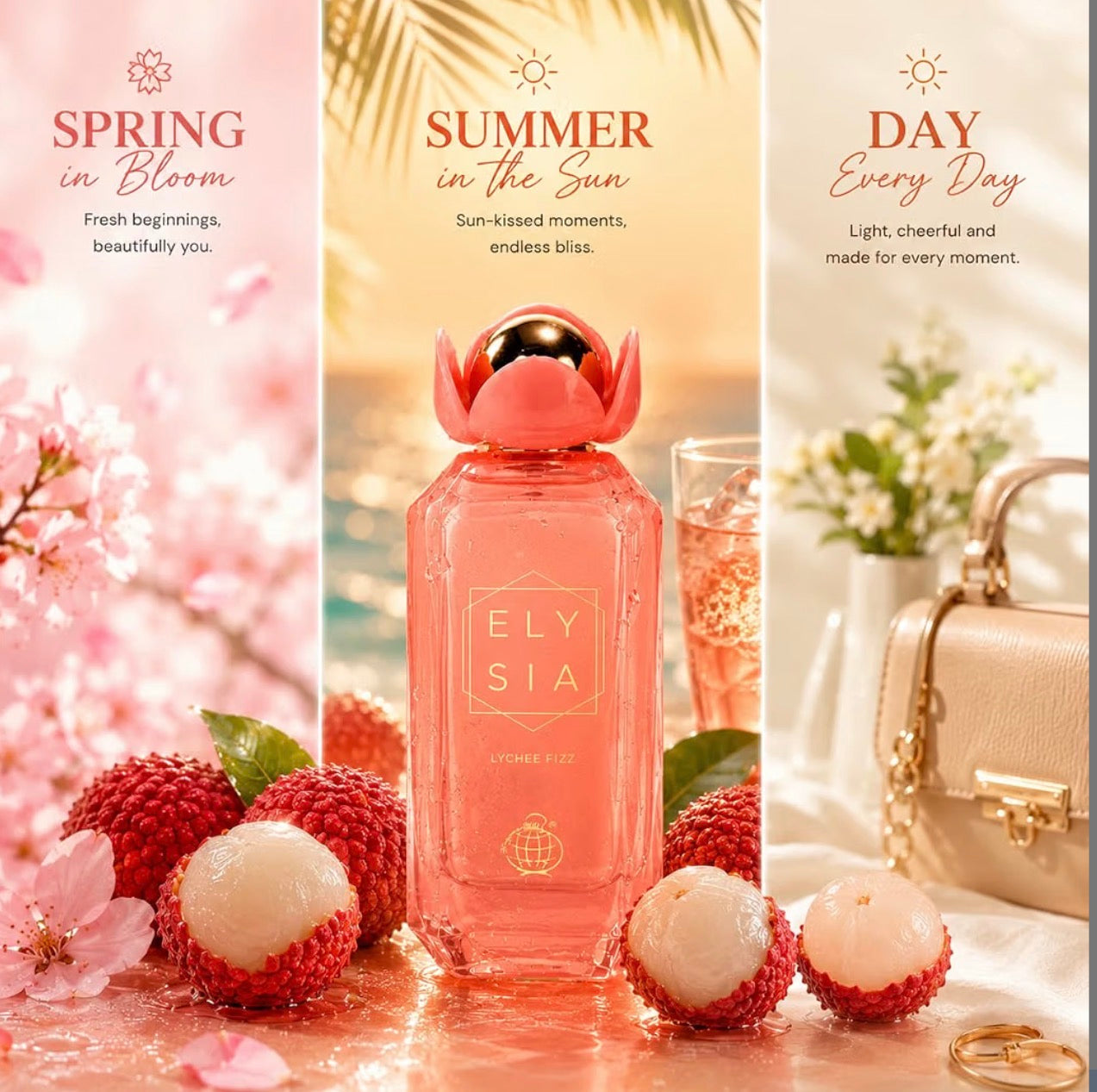 Fragrance World - Elysia Lychee Fizz EDP Unisex 3.4oz