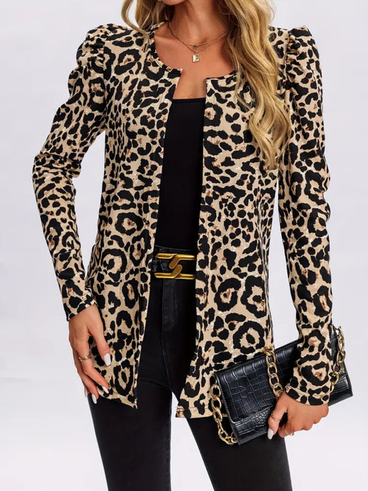 Leopard Print Women's Lightweight Jacket - size XL