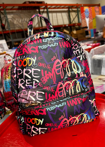 Graffiti bookbag sales