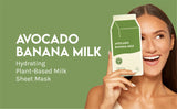 Avocado Banana Milk Hydrating Plant-Based Milk Mask