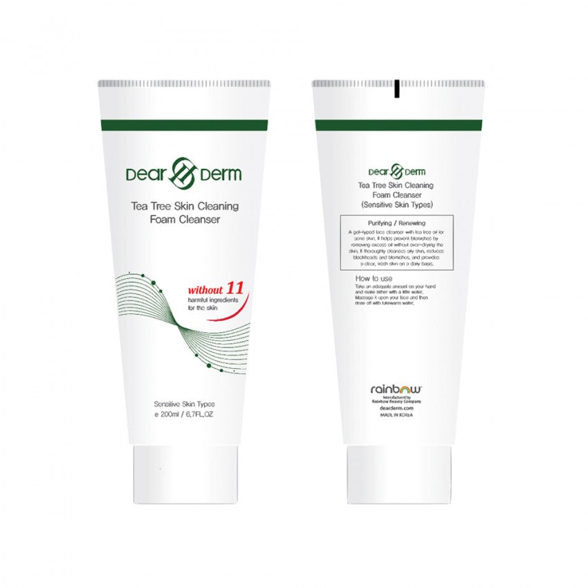 DEARDERM TEA TREE SKIN CLEARING FOAM CLEANSER