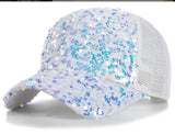 Women's Summer Sunshade All-Match Cap, Breathable Sun Hat, Color-Changing Sequined Baseball Cap