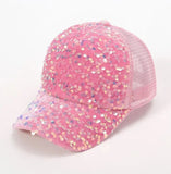 Women's Summer Sunshade All-Match Cap, Breathable Sun Hat, Color-Changing Sequined Baseball Cap