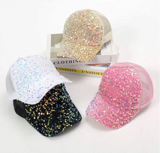 Sequined Baseball Cap