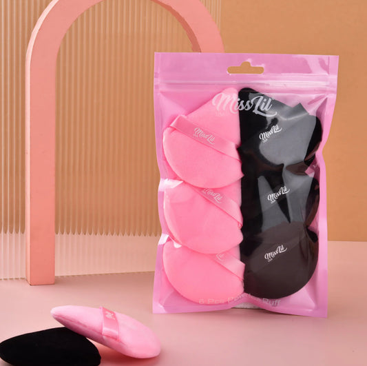 Miss Lil Powder Puff Set Beige and Black