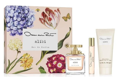 Oscar dela Renta Alibi 3 piece set flowered box