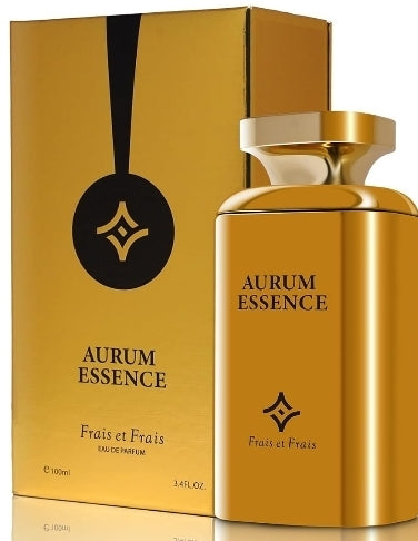 Frais Et Frais Aurum Essence Perfume 100ML - Eau de Parfum - Men's Aquatic Woody Fragrance with Bergamot, Black Pepper & Vetiver