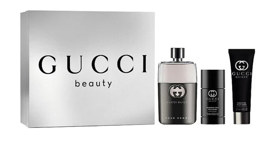 Gucci guilty men's 3 piece set
