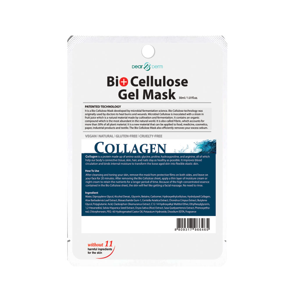 Dearderm Bio Cellulose Gel Mask - Collagen 30ml / 1.01 fl