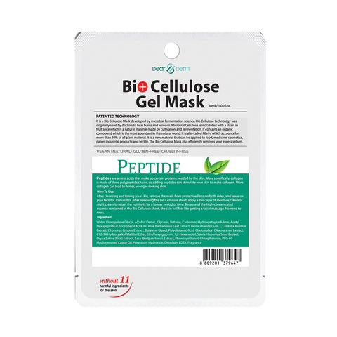 Dearderm Bio Cellulose Gel Mask - Peptide 30ml / 1.01 fl