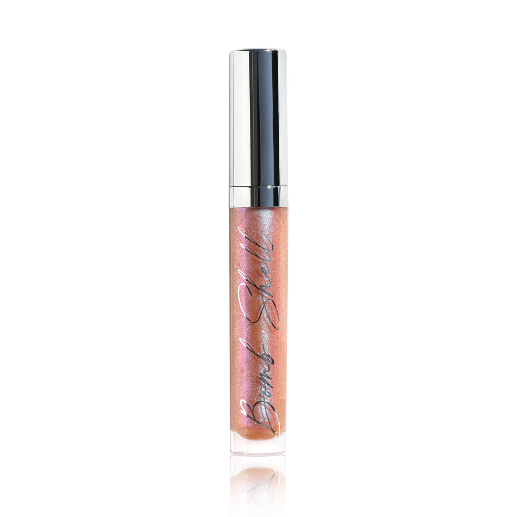 Unforgettable Bomb Shell Sparkling Lip Gloss – The Makeup Institute Los  Angeles