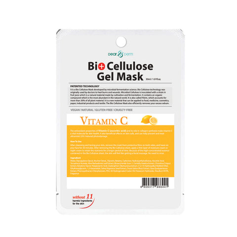 Dearderm Bio Cellulose Gel Mask - Vitamin C 30ML / 1.01FL