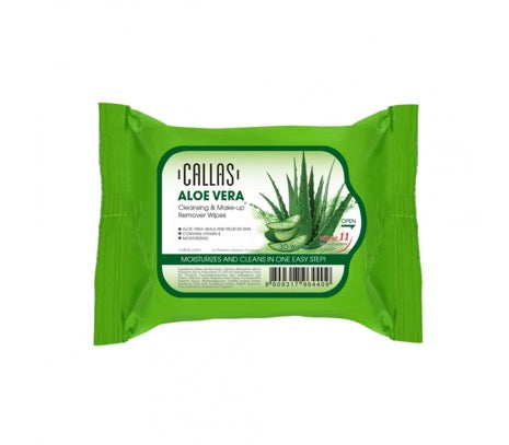 Callas Aloe Vera Cleansing & Make up Remover 30 Wipes