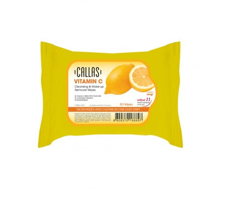 Callas Vitamin C Cleansing & Make up Remover Wipes ( 30 count)